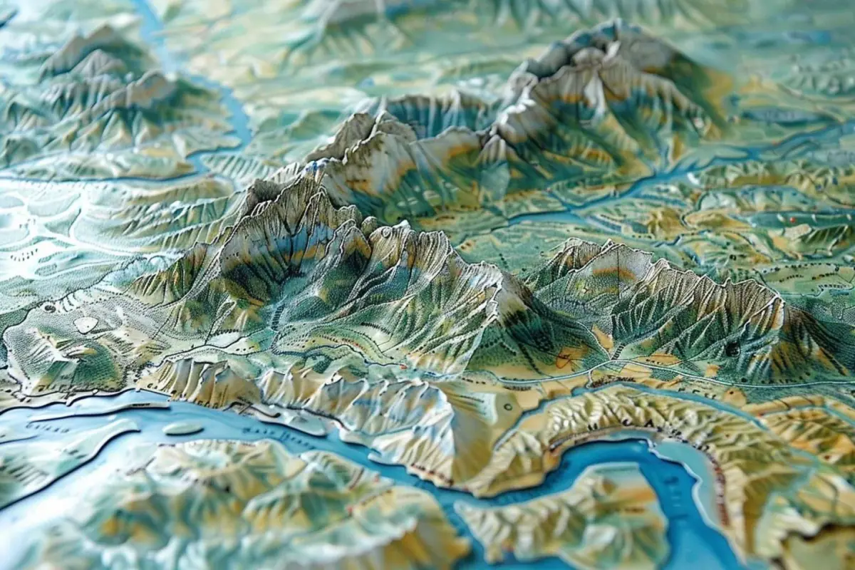 Quels sont les principaux fleuves et montagnes de la carte de France ?