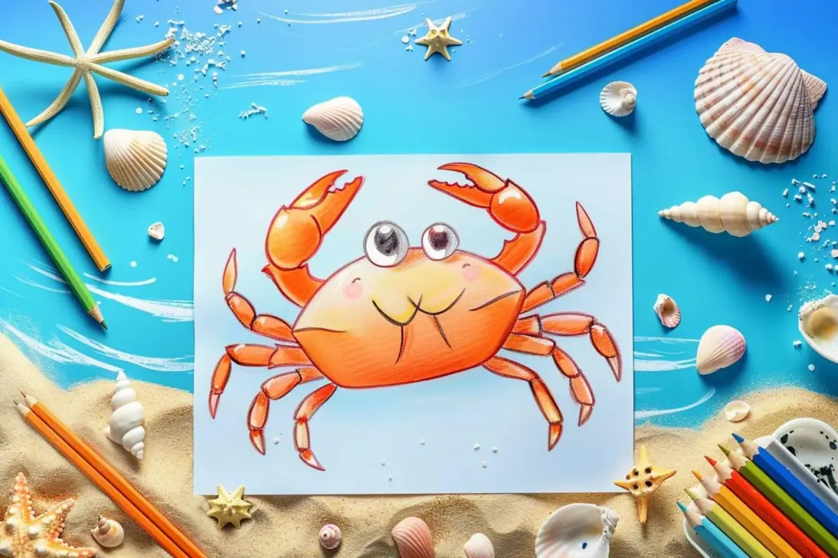 Comment dessiner un crabe facilement ?