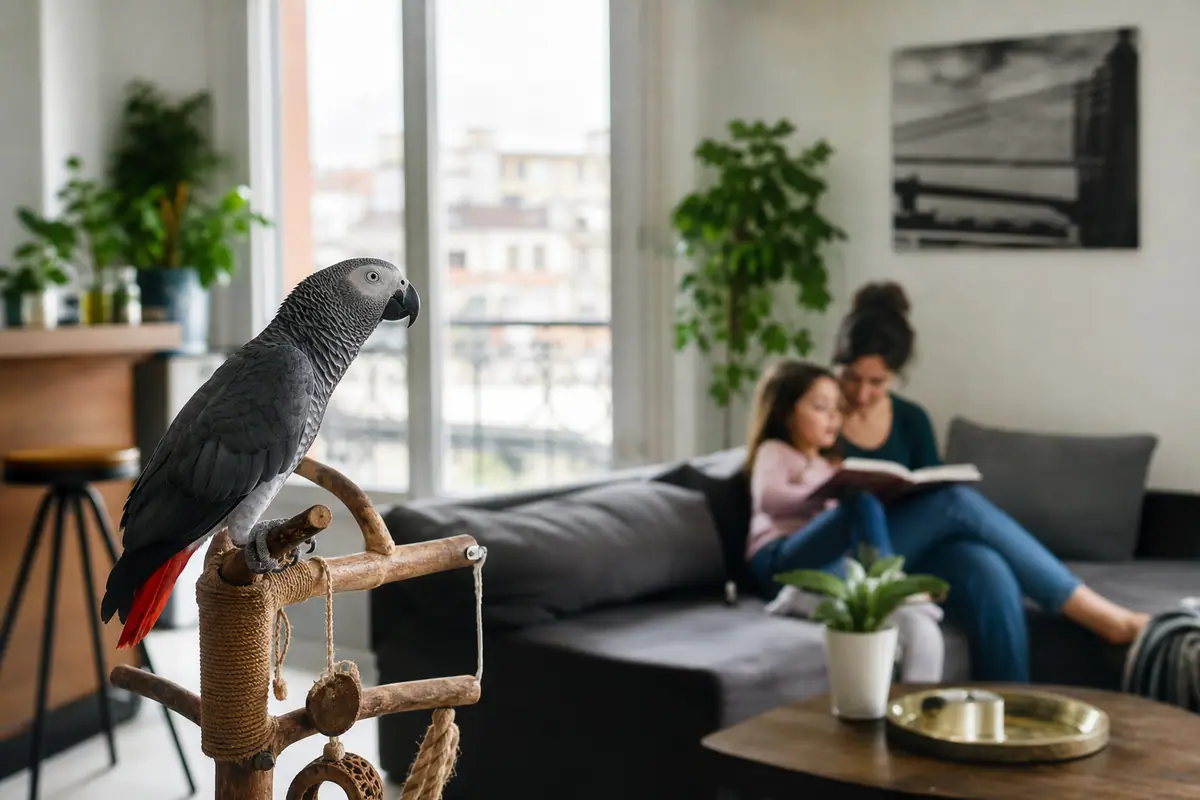 Les perroquets : des animaux domestiques adaptés à la vie en appartement ?