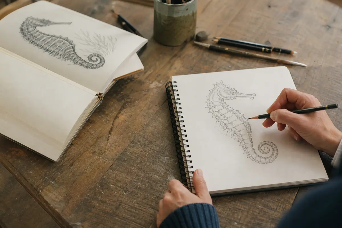 Comment dessiner un hippocampe ?